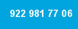 922 981 77 06 922 981 77 06
